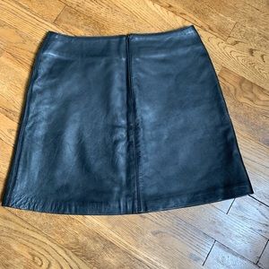 Black mini skirt